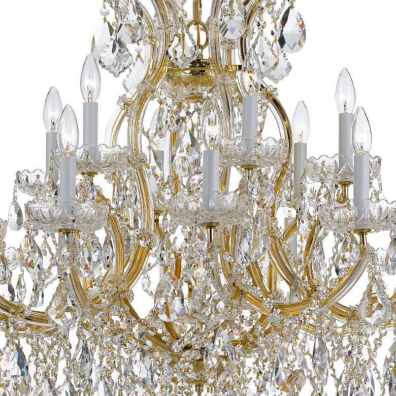 Image 5 Maria Theresa 35" Wide 19-Light Gold and Crystal Chandelier more views