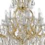 5_Maria Theresa 35" Wide 19-Light Gold and Crystal Chandelier more views