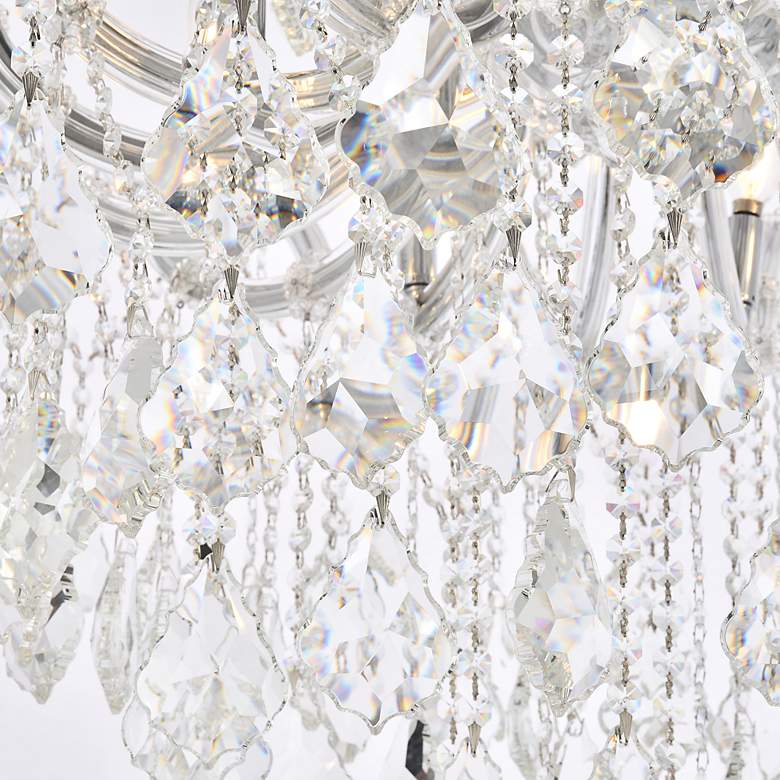 Image 6 Maria Theresa 36" Wide Chrome Crystals 8-Light Ceiling Light more views