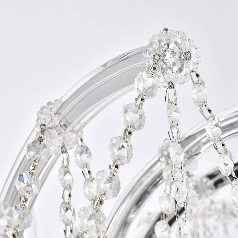 Image 7 Maria Theresa 36" Wide Chrome Crystals 8-Light Ceiling Light more views
