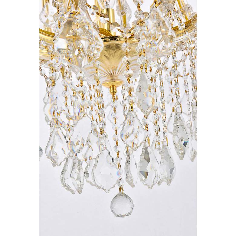 Image 5 Maria Theresa 36" Wide Gold Crystal 24-Light Chandelier more views