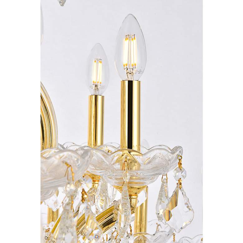 Image 6 Maria Theresa 36" Wide Gold Crystal 24-Light Chandelier more views