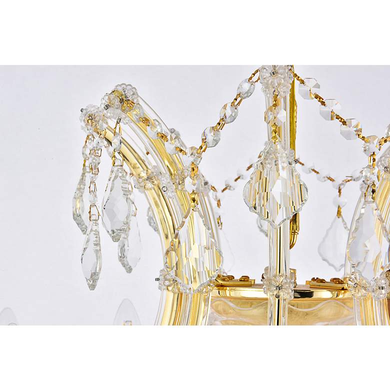 Image 7 Maria Theresa 36" Wide Gold Crystal 24-Light Chandelier more views
