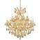 Maria Theresa 36" Wide Gold Crystal 24-Light Chandelier
