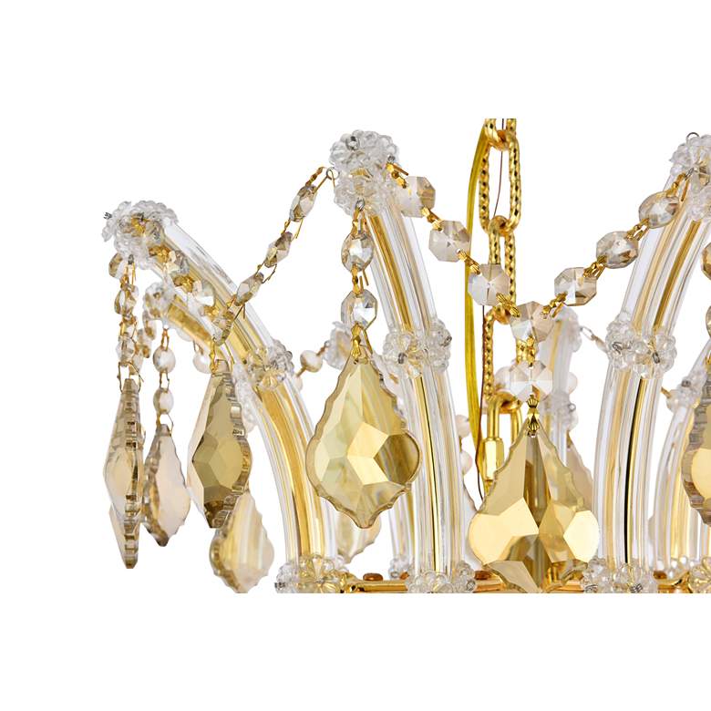 Image 5 Maria Theresa 36" Wide Gold Crystal 24-Light Chandelier more views