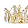 Maria Theresa 36" Wide Gold Crystal 24-Light Chandelier in scene