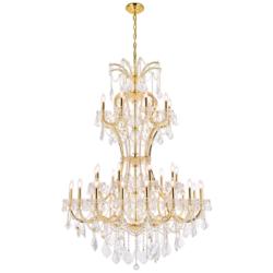 Maria Theresa 36 Lt Gold Chandelier Clear