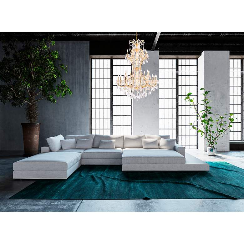 Image 2 Maria Theresa 36 Lt Gold Chandelier Clear more views