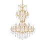 3_Maria Theresa 36 Lt Gold Chandelier Clear more views