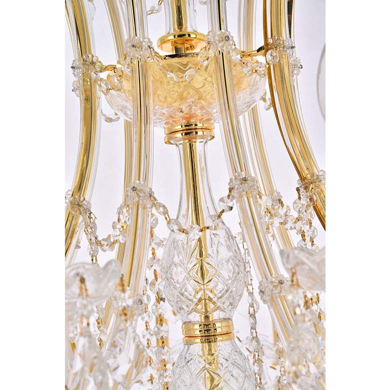 Image 5 Maria Theresa 36 Lt Gold Chandelier Clear more views