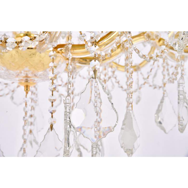 Image 6 Maria Theresa 36 Lt Gold Chandelier Clear more views
