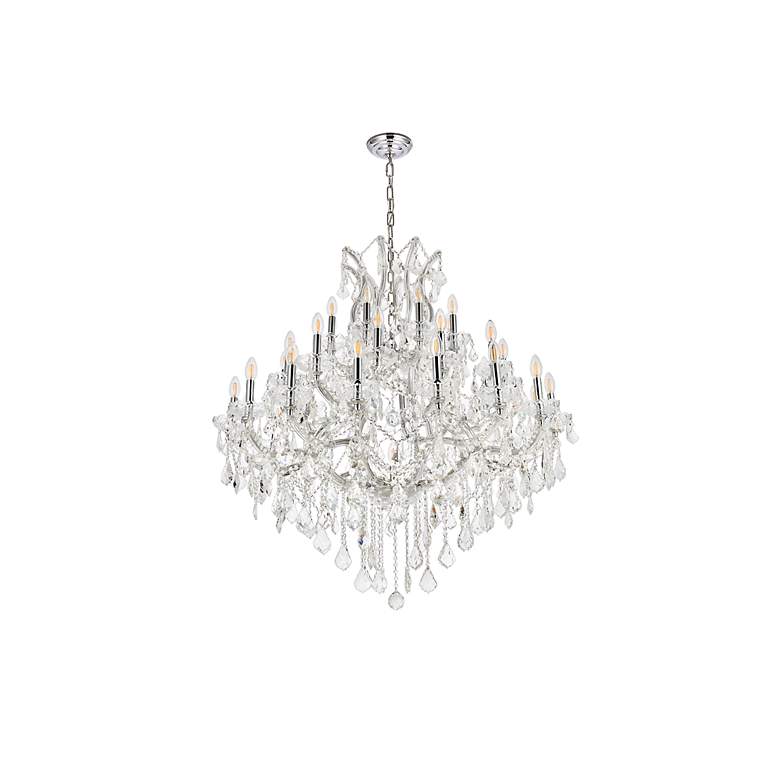 Image 7 Maria Theresa 37 Lt Chrome Chandelier Clear more views