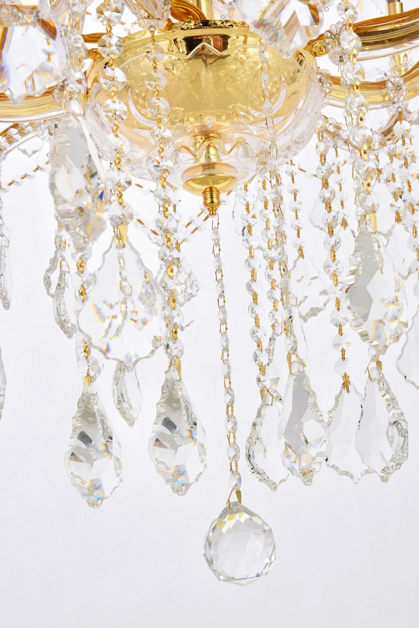 Maria Theresa 37 Lt Gold Chandelier Clear Crystal