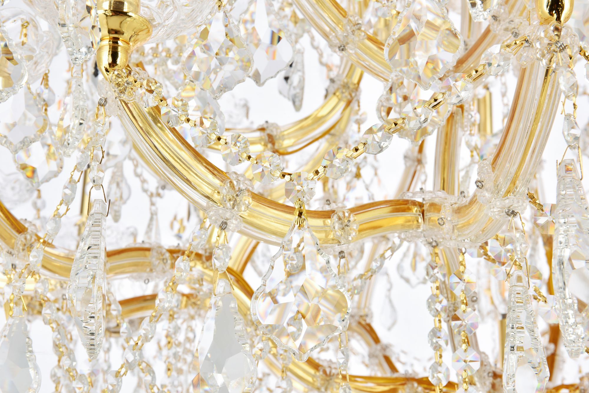 Maria Theresa 37 Lt Gold Chandelier Clear Crystal