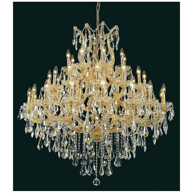 Image 1 Maria Theresa 37 Lt Gold Chandelier Clear