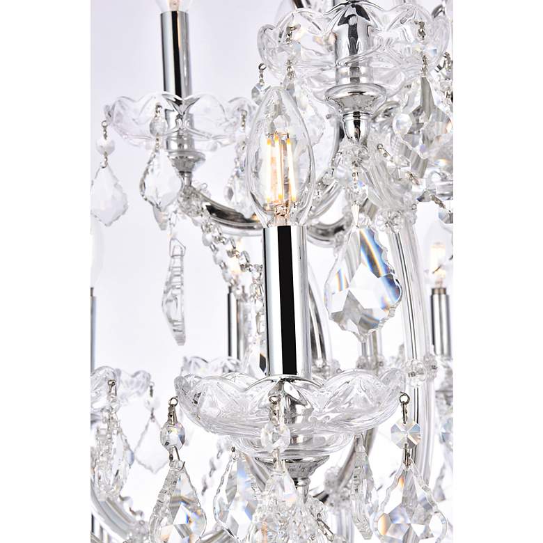 Image 6 Maria Theresa 38" Wide Chrome 28-Light Chandelier more views