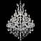 Maria Theresa 38"W Chrome and Crystal 28-Light Chandelier
