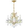 Thumbnail1 of Maria Theresa 4 Light Clear Italian Crystal Gold Mini Chandelier