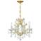 Maria Theresa 4 Light Clear Italian Crystal Gold Mini Chandelier