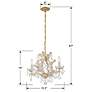 Thumbnail3 of Maria Theresa 4 Light Clear Italian Crystal Gold Mini Chandelier more views