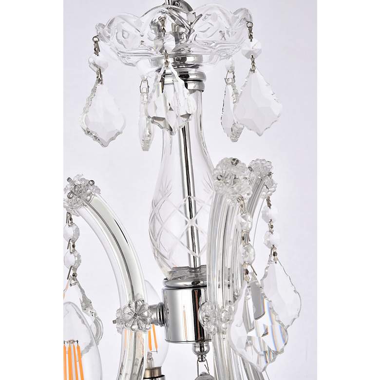 Image 5 Maria Theresa 4 Lt Chrome Pendant Clear more views