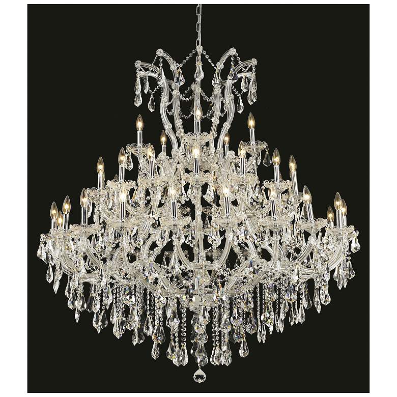 Image 1 Maria Theresa 41 Lt Chrome Chandelier Clear