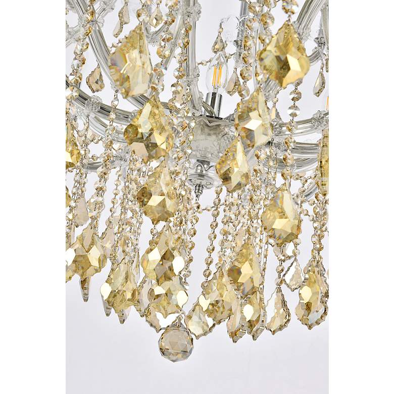 Image 4 Maria Theresa 41 Lt Chrome Chandelier Golden Teak more views