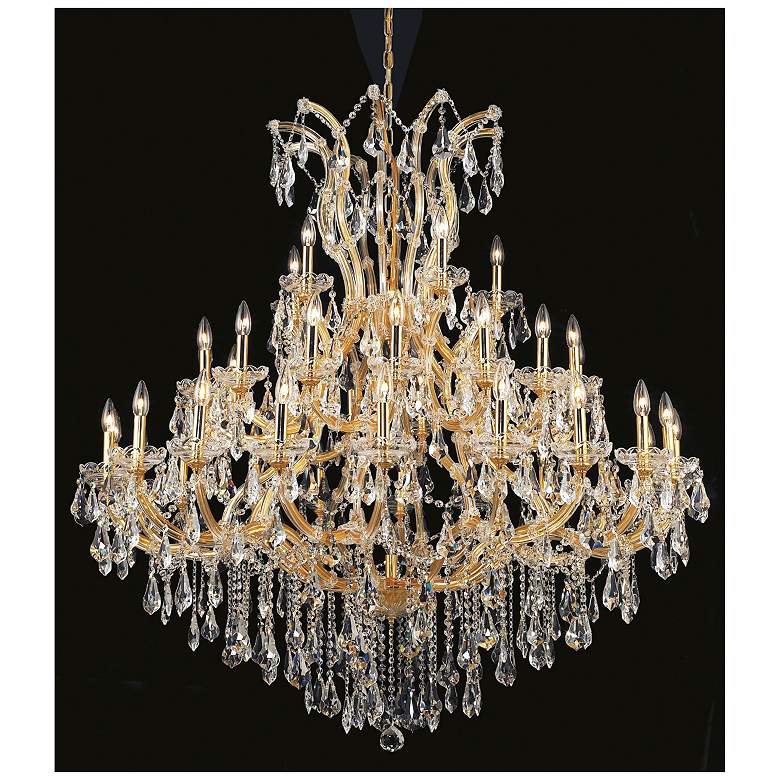 Image 1 Maria Theresa 41 Lt Gold Chandelier Clear