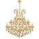 Maria Theresa 41 Lt Gold Chandelier Golden Teak