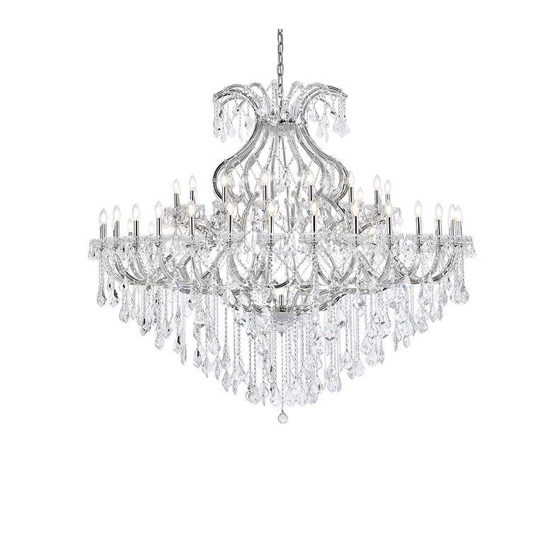 Image 3 Maria Theresa 49 Lt Chrome Chandelier Clear Crystal more views