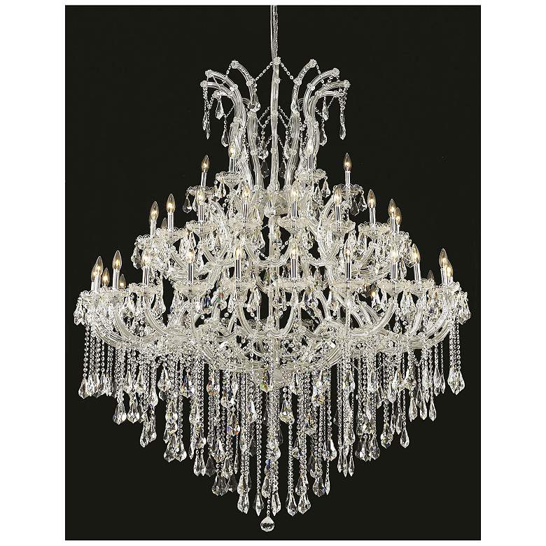 Image 1 Maria Theresa 49 Lt Chrome Chandelier Clear