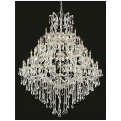 Maria Theresa 49 Lt Chrome Chandelier Clear