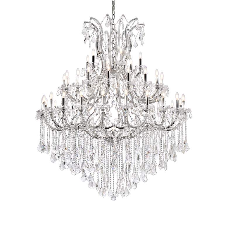Image 3 Maria Theresa 49 Lt Chrome Chandelier Clear more views