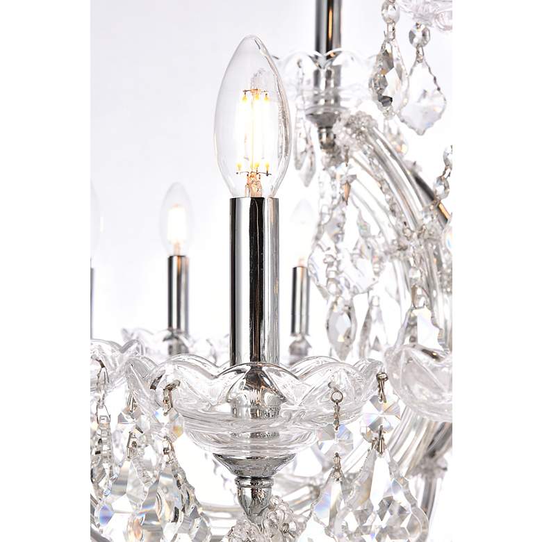 Image 5 Maria Theresa 49 Lt Chrome Chandelier Clear more views