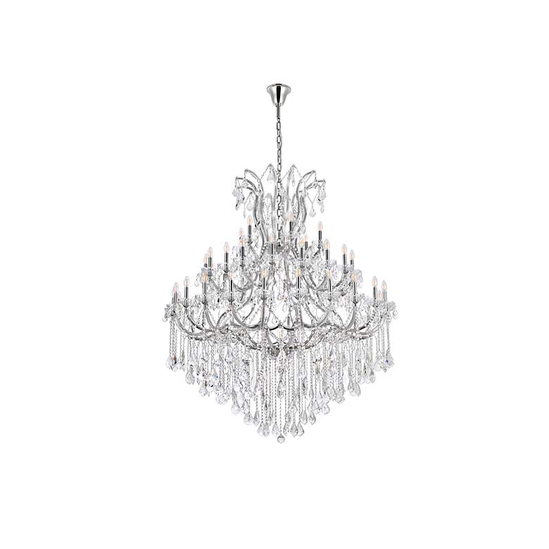Image 7 Maria Theresa 49 Lt Chrome Chandelier Clear more views