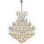 1_Maria Theresa 49 Lt Chrome Chandelier Golden Teak