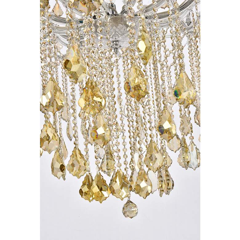 Image 4 Maria Theresa 49 Lt Chrome Chandelier Golden Teak more views