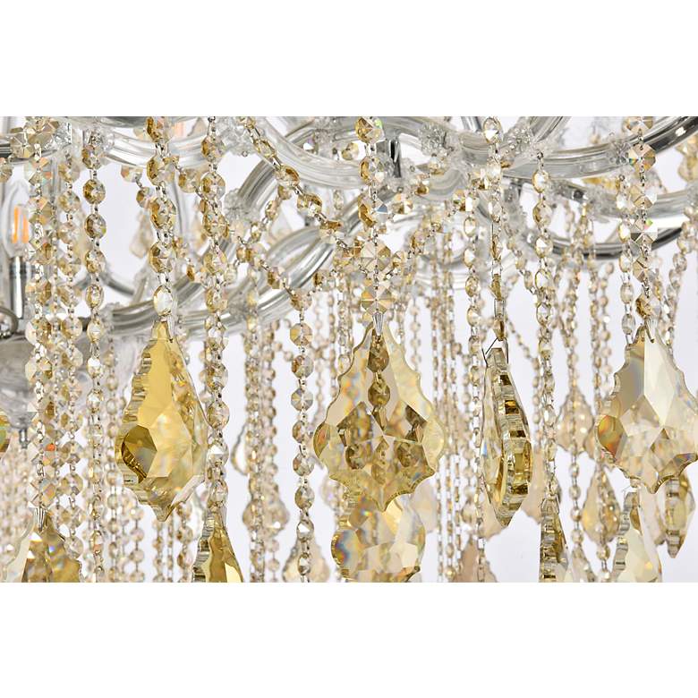 Image 5 Maria Theresa 49 Lt Chrome Chandelier Golden Teak more views