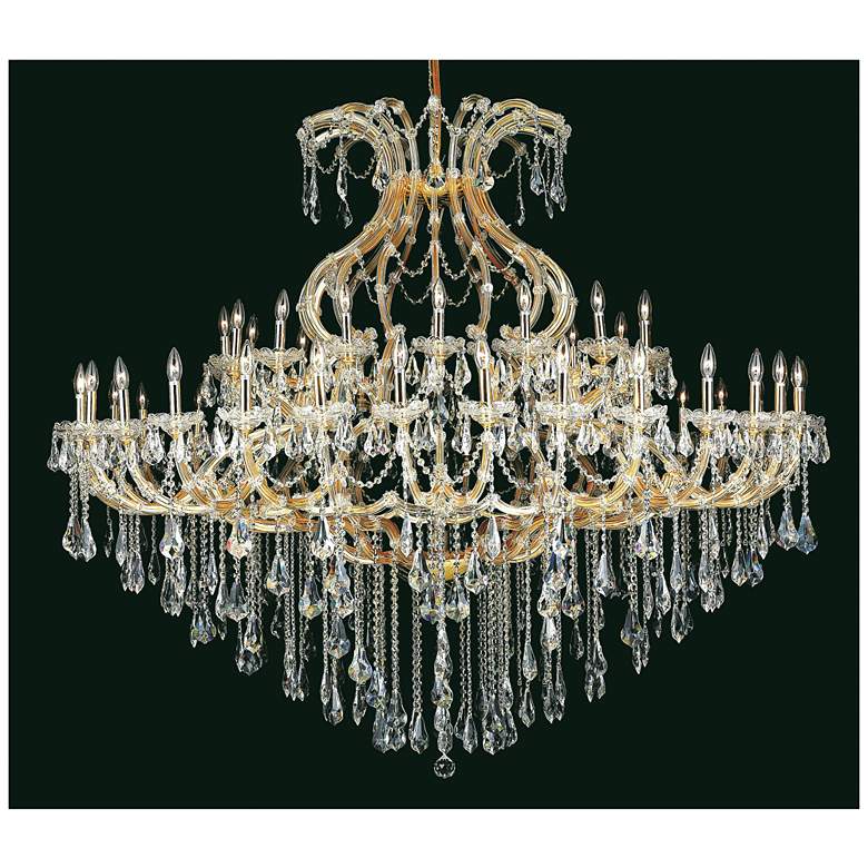 Image 1 Maria Theresa 49 Lt Gold Chandelier Clear