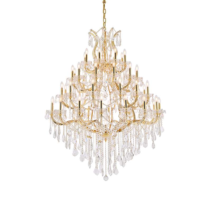 Image 3 Maria Theresa 49 Lt Gold Chandelier Clear more views