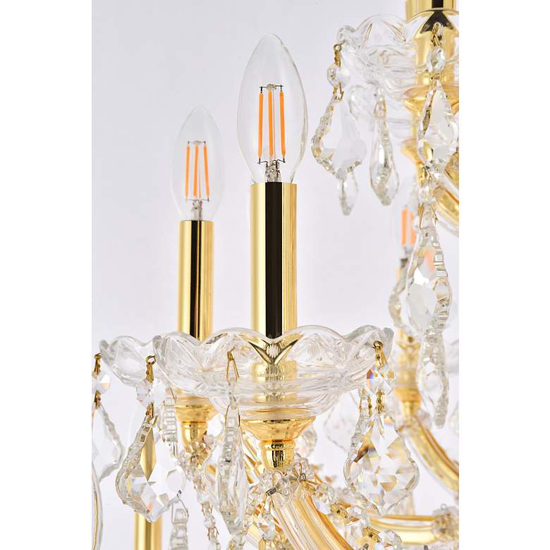 Image 5 Maria Theresa 49 Lt Gold Chandelier Clear more views