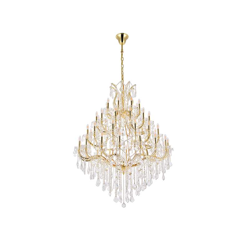 Image 7 Maria Theresa 49 Lt Gold Chandelier Clear more views