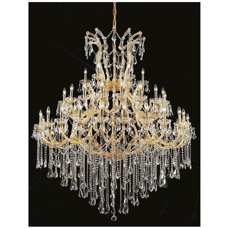 Image 1 Maria Theresa 49 Lt Gold Chandelier Clear