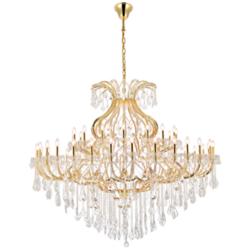 Maria Theresa 49 Lt Gold Chandelier Clear
