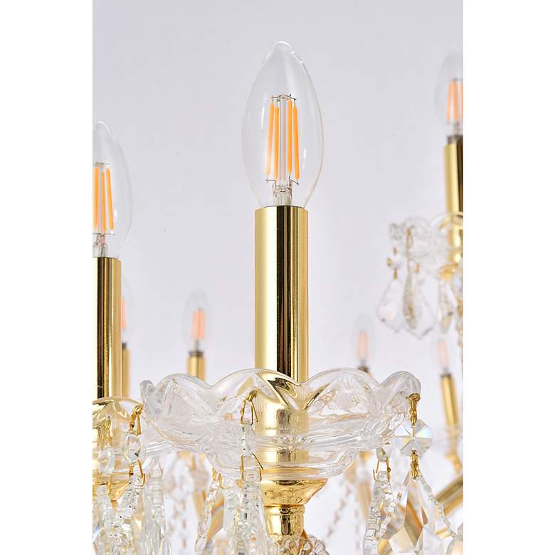Image 5 Maria Theresa 49 Lt Gold Chandelier Clear more views