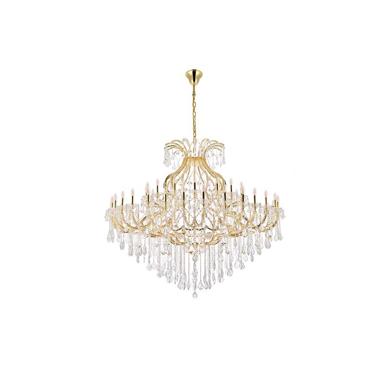 Image 7 Maria Theresa 49 Lt Gold Chandelier Clear more views
