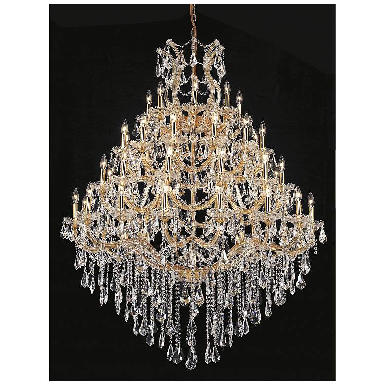 Image 1 Maria Theresa 49 Lt Gold Chandelier Clear