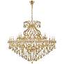 Maria Theresa 49 Lt Gold Chandelier Golden Teak