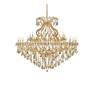 Maria Theresa 49 Lt Gold Chandelier Golden Teak