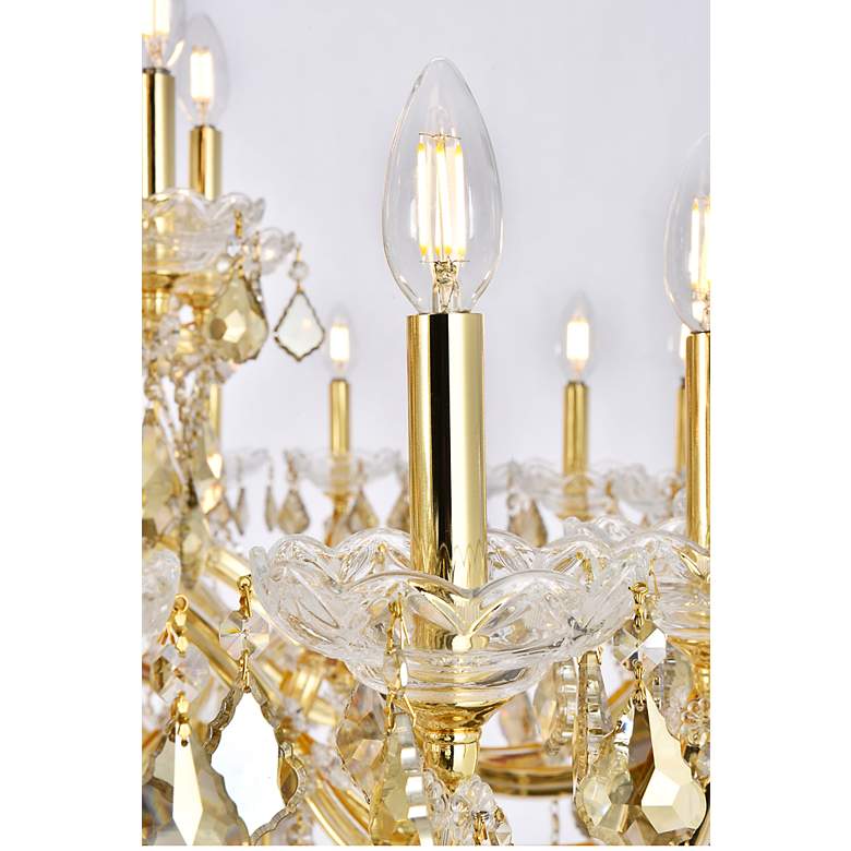 Image 5 Maria Theresa 49 Lt Gold Chandelier Golden Teak more views
